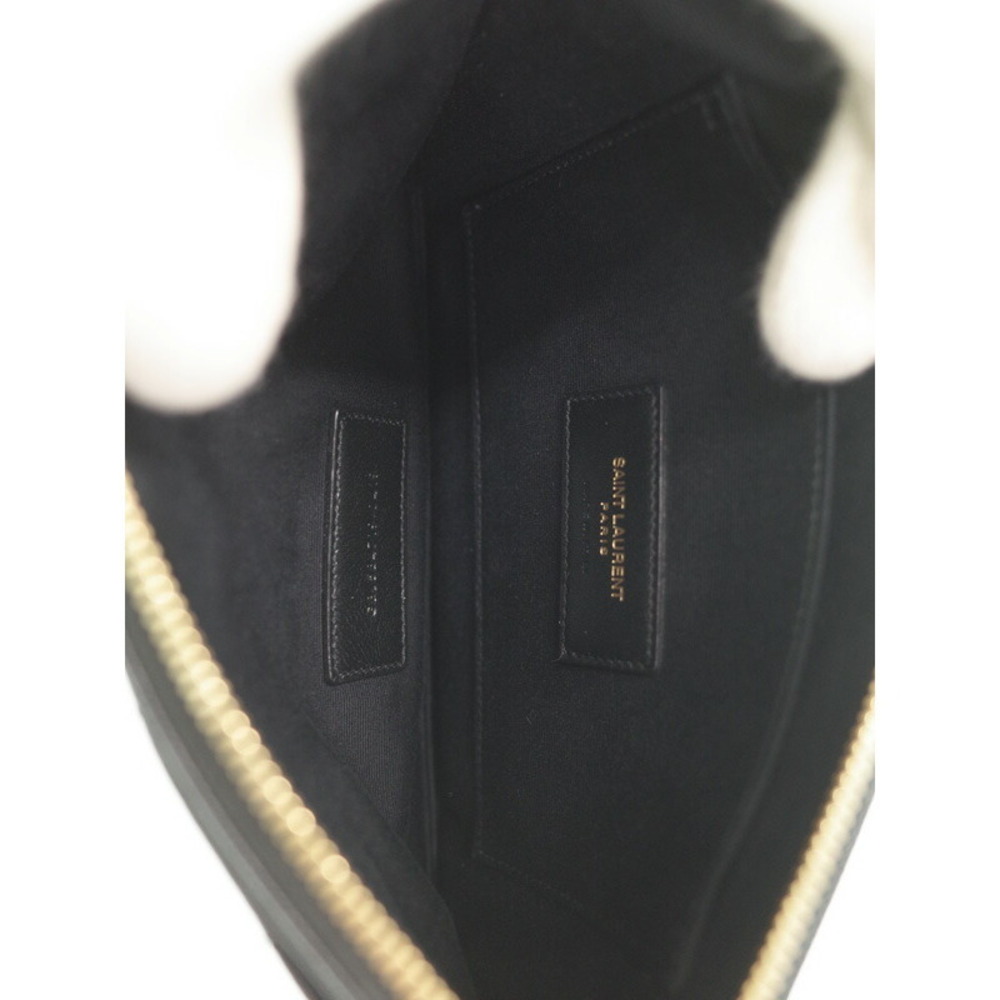 Saint Laurent Paris YSL Logo Bill Pouch Clutch Bag - Picture 3 of 9